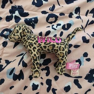 PINK Victoria's Secret Wild Leopard Dog Toy